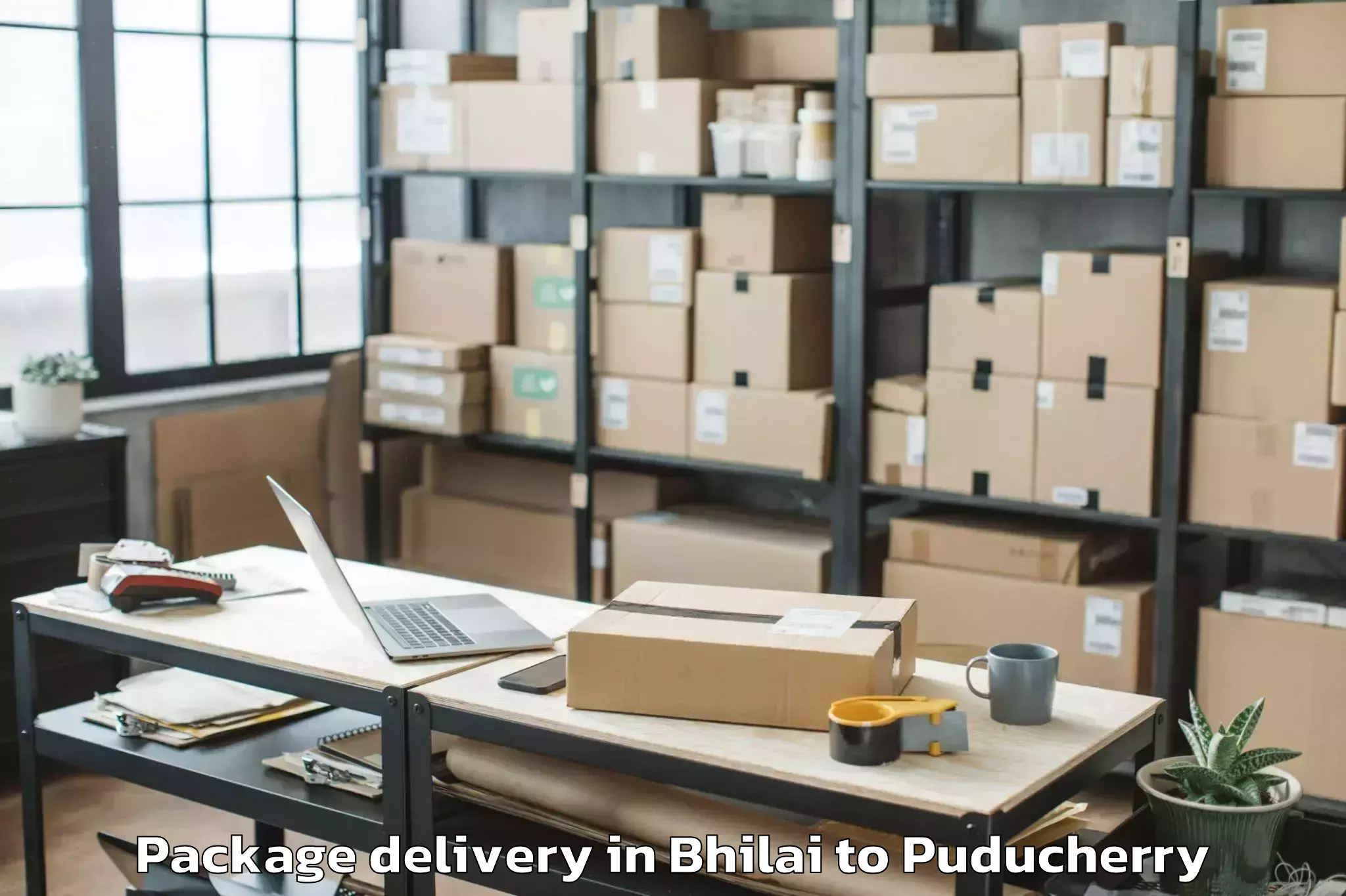 Efficient Bhilai to Pondicherry University Puduche Package Delivery